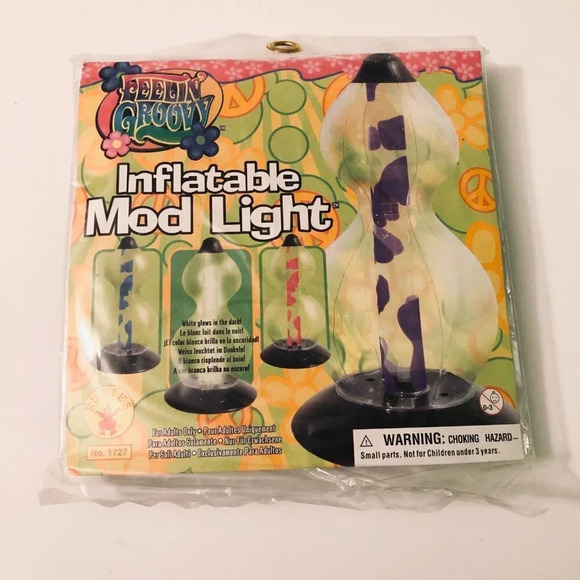 Rubies Feeling Groovy Inflatable  Mod Light Set of 2 - Picture 12 of 16